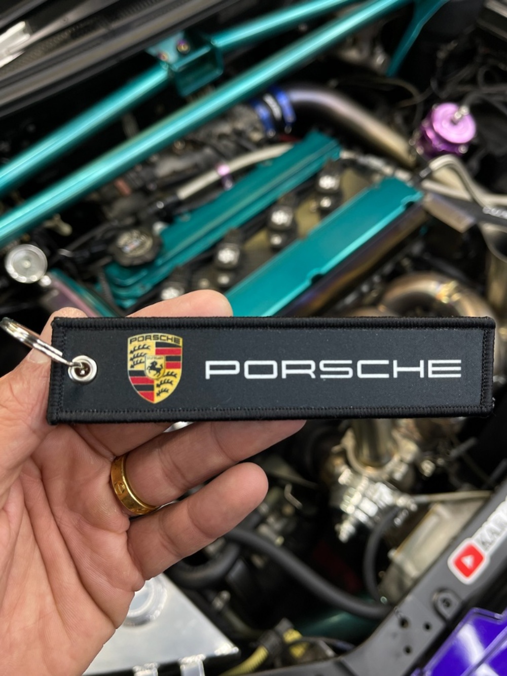 NEW Porsche key tag lanyard